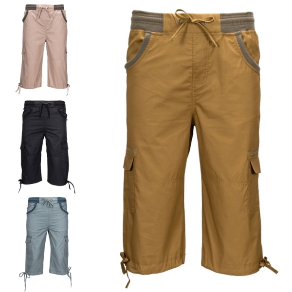 Ladies raka ben Cargo Pant enfärgade bottnar Light Ginger Yellow L