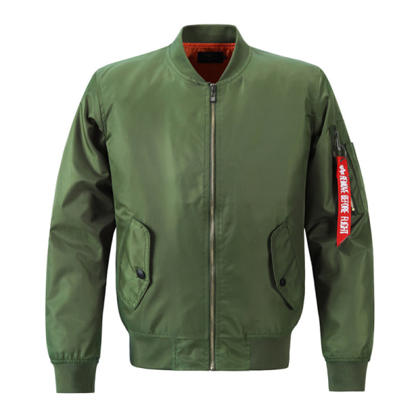 Miesten ylimitoitettu pystykaulus lentävä puku, yhtenäinen takki Army Green 8XL