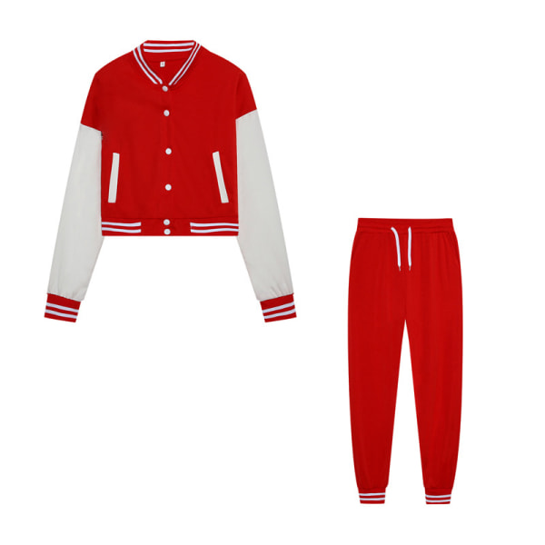 Naisten SlimVarsity takki ja lenkkeilyhousut 36-osainen verryttelypuku Big Red 2XL