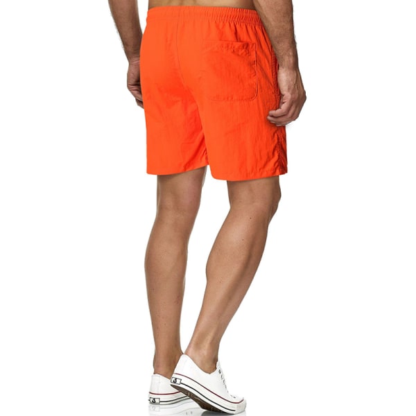 Miesten Quick Dry Minihousut Yksiväriset kesähousut Orange 5XL