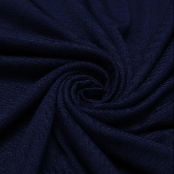 Kvinder Nattøj Kjole Casual Lang T-shirt Toppe Nightie Pyjamas Dark Blue,M