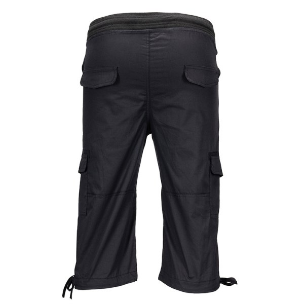 Ladies lige ben cargo bukser ensfarvet underdel Black XL