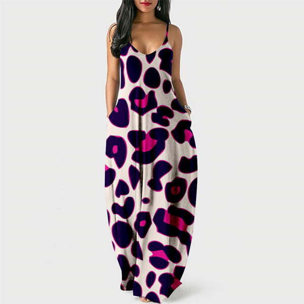 Naisten V-kaula kesäinen aurinkomekko Cami Long Dress 105 M