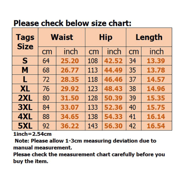 Dameshorts underdel Højtaljede elastiske strandbukser med snørebånd Orange 4XL