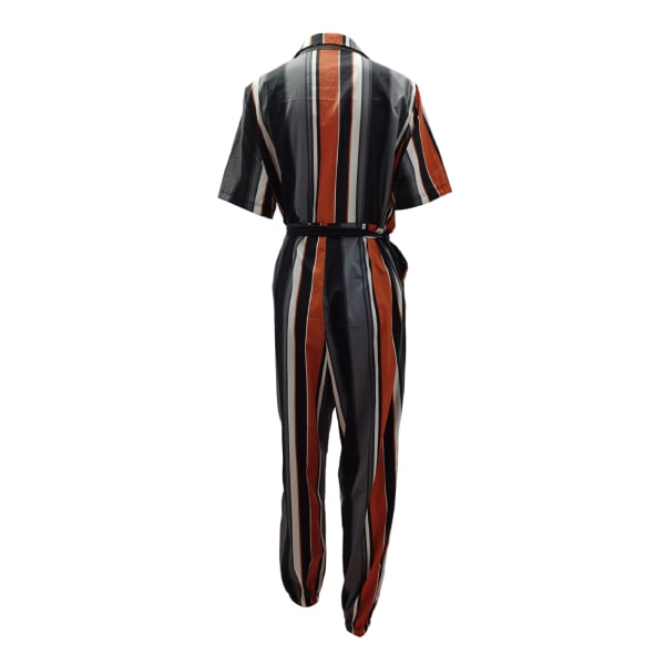 Dame Jumpsuit Lange bukser Playsuit Rompers Cargo Loungewear Striped,3XL