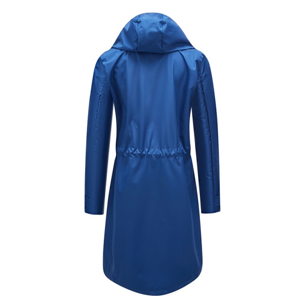 Naisten pitkähihainen takki vedenpitävä ulkovaatteet Navy Blue XXL