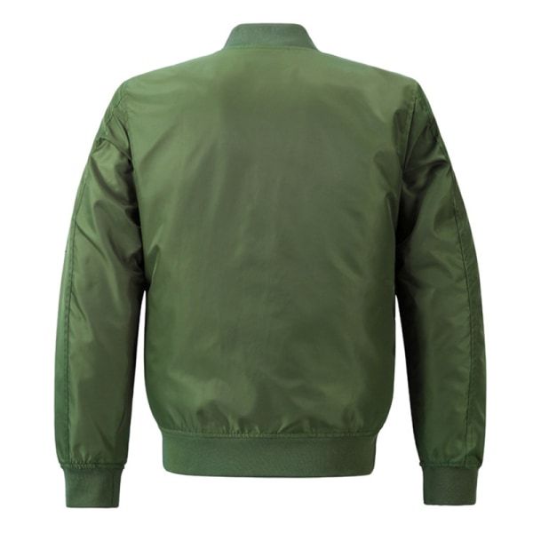 Miesten ylimitoitettu pystykaulus lentävä puku, yhtenäinen takki Army Green 7XL