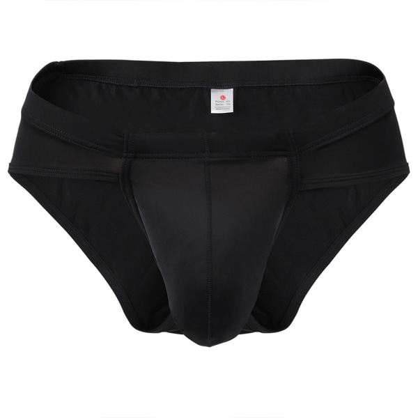 Trosor Herr Seamless Andas Ice Silk Bulge Pouch Underkläder Black M