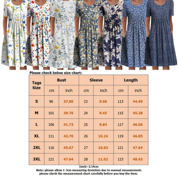 Kvinder Tunika T Shirt Kjole Swing Midi Kjoler #4 3XL