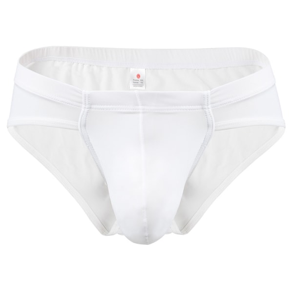 Trosor Herr Seamless Andas Ice Silk Bulge Pouch Underkläder White XXL