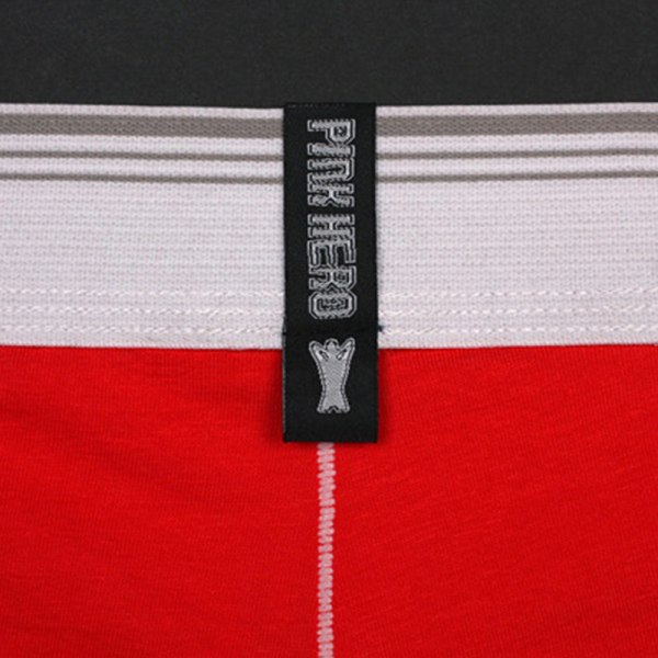 bomullsshorts för män stretchunderkläder och mjuka underkläder Red XL 1pcs