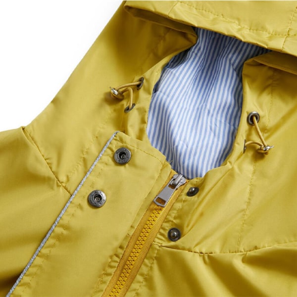 Langærmet frakke til kvinder, vandtæt overtøj Yellow XL