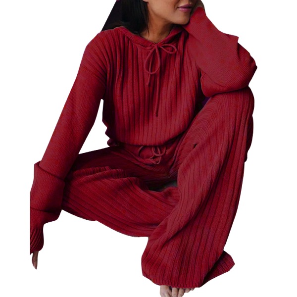 Dame Hættetrøjer Loungwear Pyjamas med hætte Claret XXL