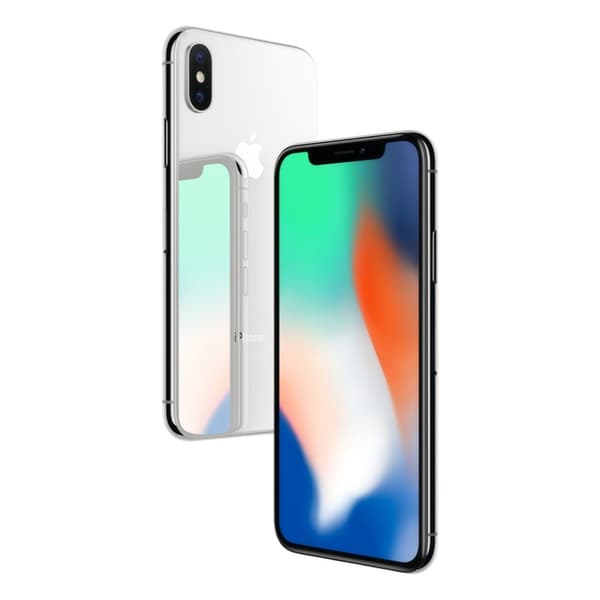 Apple iPhone X 64GB Silver Olåst Smartphone (Renoverad) Silver