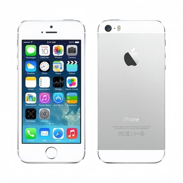 Apple iPhone 5s 64GB (Silver) - Utmärkt renoverad - Perfekt budgettelefon