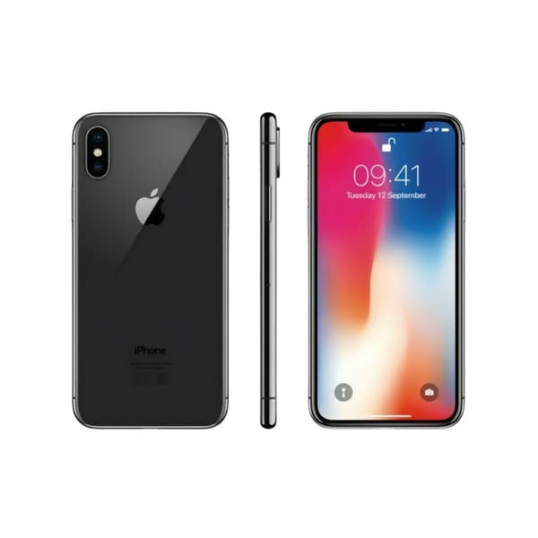 Apple iPhone X 256GB rymdgrå olåst smartphone (renoverad) Space gray