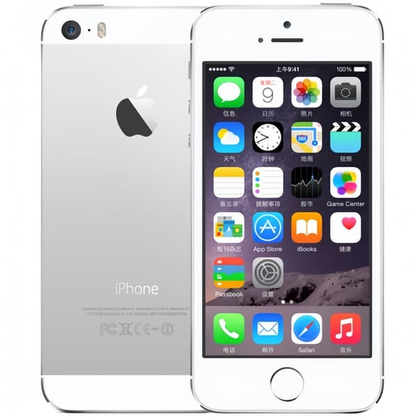 Apple iPhone 5s 64GB (Silver) - Utmärkt renoverad - Perfekt budgettelefon