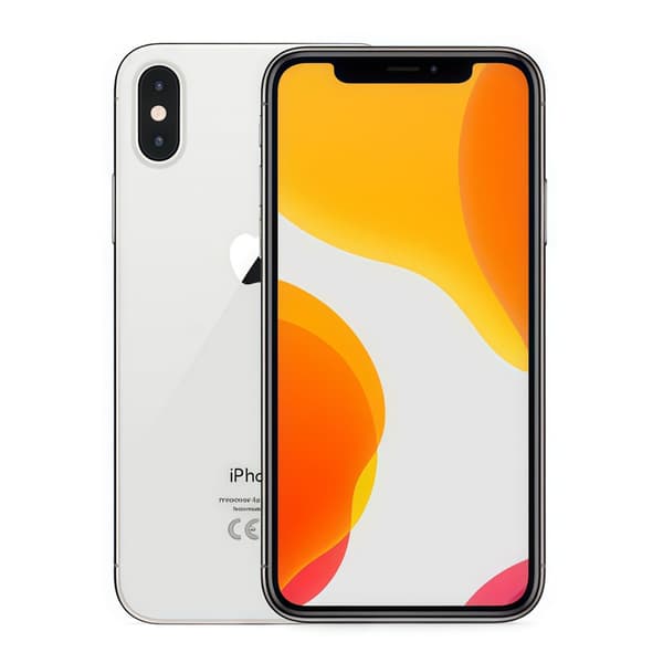 Apple iPhone X 64GB Silver Olåst Smartphone (Renoverad) Silver