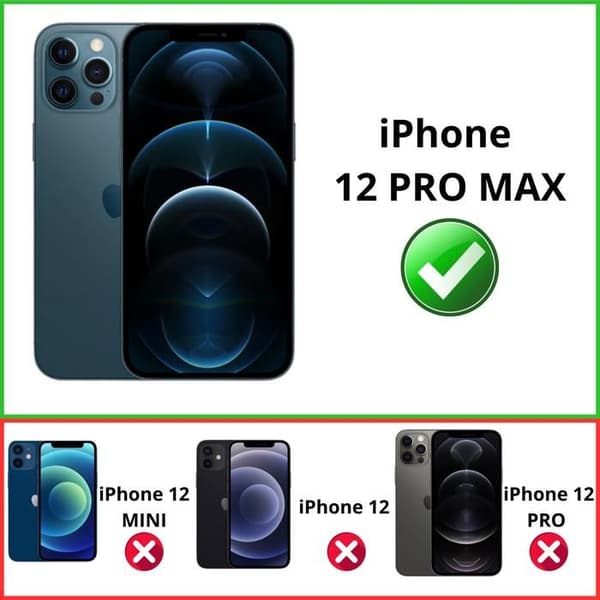 Erstatnings LCD-skærm til iPhone 12 PRO MAX – Samlet touchglas Phonillico®