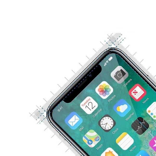 Verre Trempe [Kompatibel med Apple iPhone XS] [Pakke 3] Ultra Modstandsdygtig Skærmbeskytter [Phonillico®]