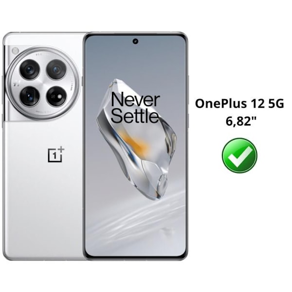 OnePlus 12 5G - Phonillico® - Iskunkestävä kuori - Pehmeä TPU - Läpinäkyvä - Vahvistettu suojaus Transparent