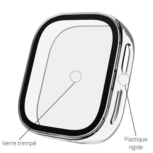 Xplora X6 Play-kompatibelt fodral - Hårt skyddande fodral Transparent härdat glasskärm Phonillico Transparent