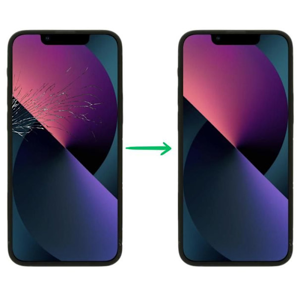 Erstatnings LCD-skærm til iPhone 13 – Samlet berøringsglas Phonillico®