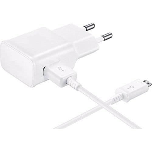 [Kompatibel Samsung Galaxy NOTE 1 - NOTE 2 - NOTE 3LITE - NOTE 4] USB-kabel 1 Meter + Hvid vægoplader [Phonillico®] Vit