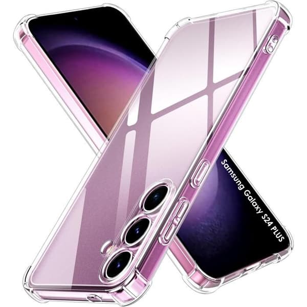 Coque til Samsung Galaxy S24 PLUS - Stødabsorberende Beskyttelse TPU Blød Transparent Phonillico® Transparent