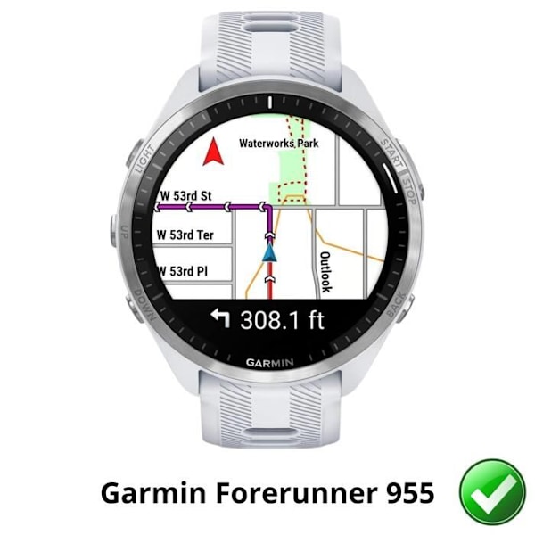 Skärmskydd för Garmin Forerunner 965 [Pack 6] Ultra Tunn Plastfolie Skyddande Phonillico Transparent