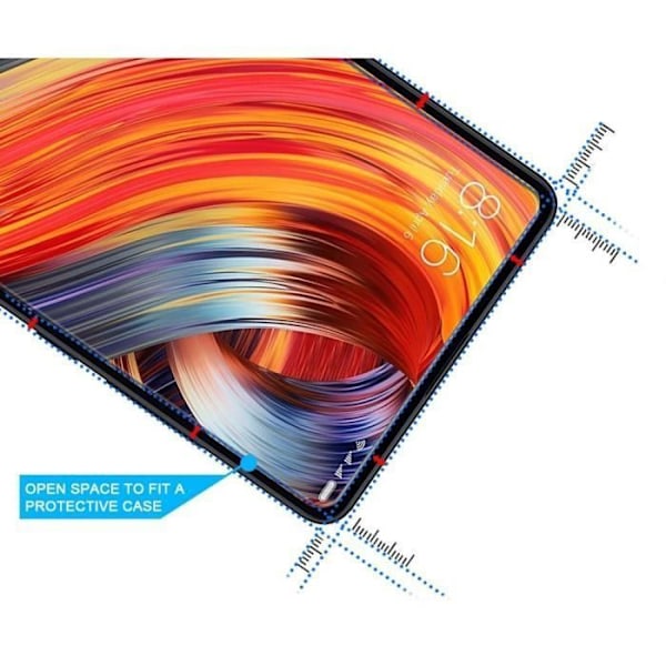 Filmat glasbeskyttelse til skærm - Phonillico® - Xiaomi MI MIX 2S - Pakke med 2 - Tempereret glas - Kradsesikker