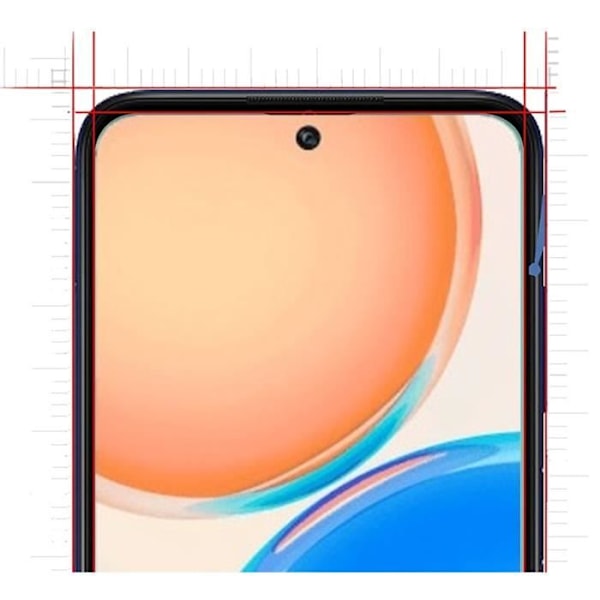 Härdat Glas för Honor X8 [Paket 2] Skyddsglasfilm Phonillico® Transparent