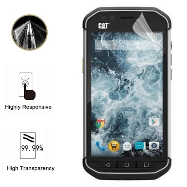 Skärmskydd - Phonillico - Cat S40 - Pack om 2 - Ultratunn - Repellent mot repor Transparent