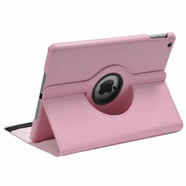 Coque Rotative 360 Rosa til Apple IPAD 4 - IPAD 3 - IPAD 2 - Etui Beskyttelse Elastisk Lukning Phonillico® Ros