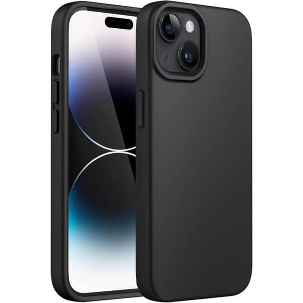 Coque Sort for iPhone 15 - Ultra Tynd TPU Beskyttelse Phonillico®