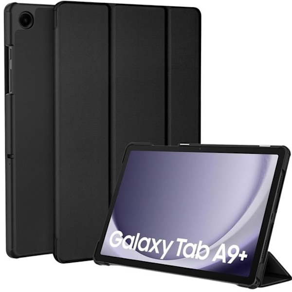 Coque - Phonillico - Samsung Galaxy Tab A9 PLUS 2023 - Fuld beskyttelse - Sort - Multi-positioner Svart