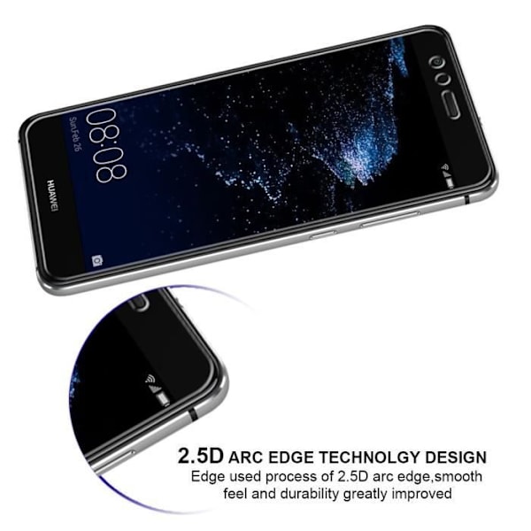 Skärmskydd - Phonillico® - Huawei P10 LITE - Pack med 2 - Ultrarobust - Repellerande