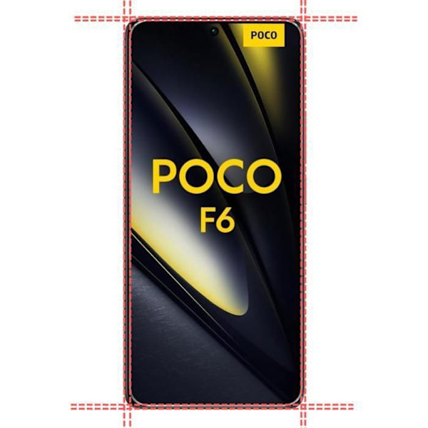 Filmvitre Skærmbeskyttelse - Phonillico - Xiaomi Poco F6 5G - Pakke med 4 - Tempereret Glas - Ridsefast Transparent
