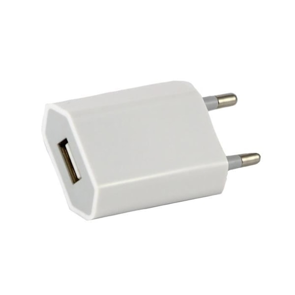 Hvidt vægoplader til iPhone 11 - 11 PRO - 11 PRO MAX - USB-portoplader vægoplader [Phonillico®]