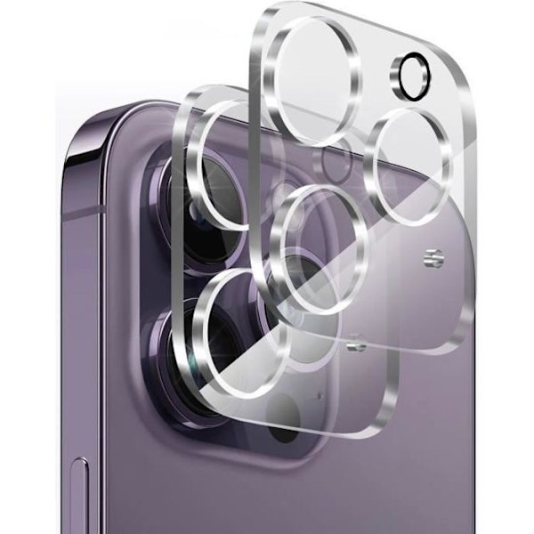 IPhone 15 PRO - iPhone 15 PRO MAX Kameran Suojaklasit [2 kpl] Lasikuitu Takakameran Suoja Phonillico®