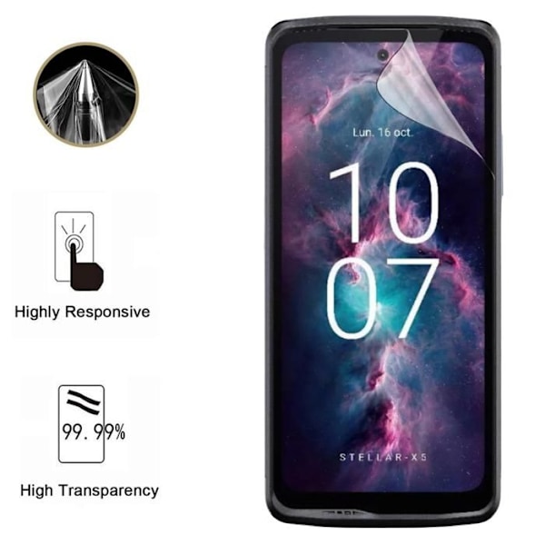Näyttösuojus - Phonillico - Crosscall Stellar X5 - 2 pakkaus - Naarmunkestävä - Ultra ohut Transparent