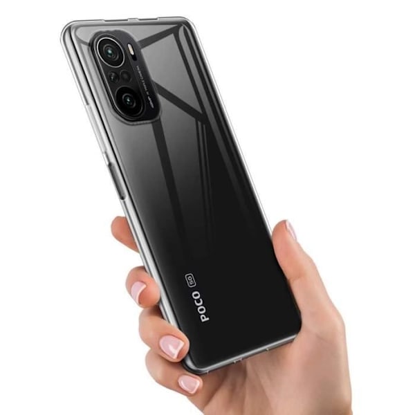 Coque til Xiaomi POCO F3 - Transparent Blød TPU Silikone Gel Ultra Tynd Phonillico® Transparent