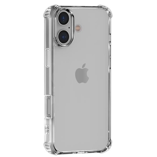 Coque til iPhone 16 PLUS - Stødsikker Beskyttelse Silikone Blød Transparent Phonillico® Transparent