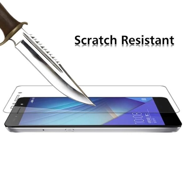 Skærmbeskyttelse - Phonillico® - Huawei HONOR 7 - Pakke med 2 - Tempereret glas - Ridsesikker