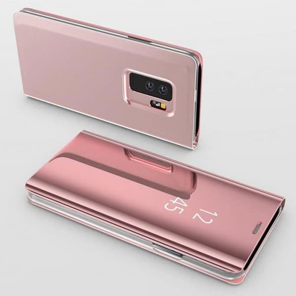 Coque til Samsung Galaxy S10 PLUS - Folio Etui Spejl Rosa Ros