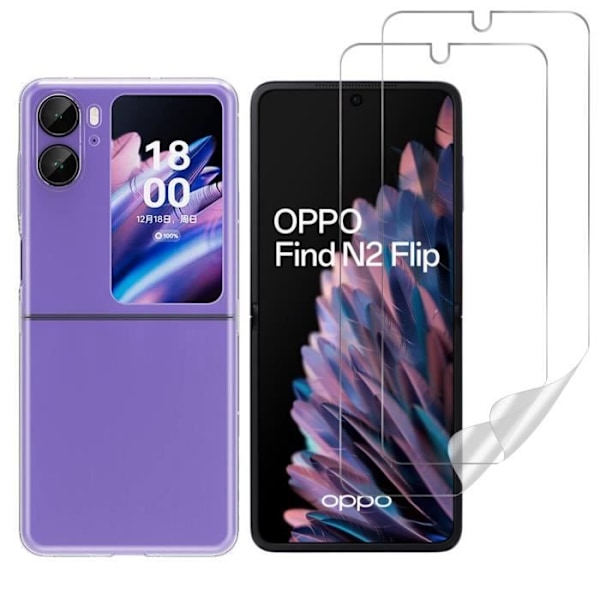 Coque Oppo Find N2 Flip ja 2 Suojakalvoa Muovia Phonillico®