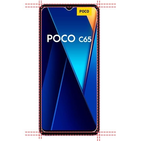 Beskyttelsesfilm - Phonillico - Xiaomi Poco C65 - Pakke med 2 - Ridseresistent - Transparent Transparent
