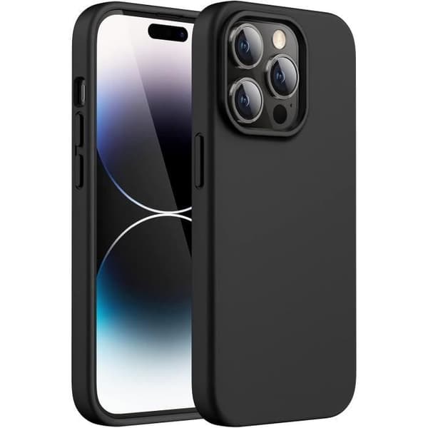 Coque Noir til iPhone 15 PRO MAX - Ultra Tynd Beskyttelse i Blødt TPU Phonillico®