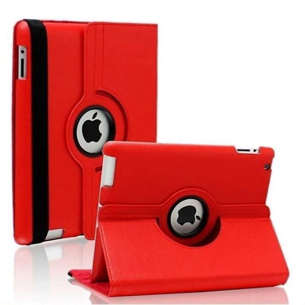 Coque - Phonillico - iPad Air 1/2 - Röd - Styv 360 Multu-positioner - Elastisk Röd