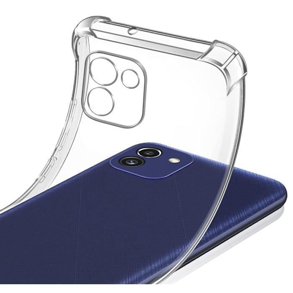 Coque til Samsung A03 - Stødabsorberende Beskyttelse Silikone Blød Transparent Phonillico® Transparent